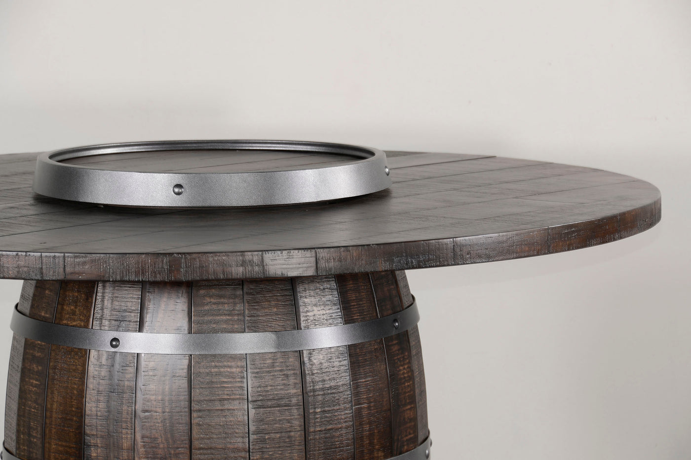 Bar Rek Rond Round Pub Table/ Wine Barrel Base – Tom's Farms