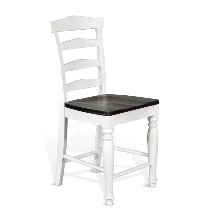 Carriage House Ladderback Chair w/ Wood Seat