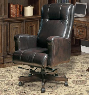 Sable Leather Desk Chair