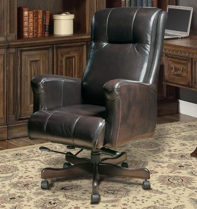 Sable Leather Desk Chair