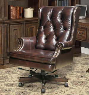 Havana Leather Desk Chair