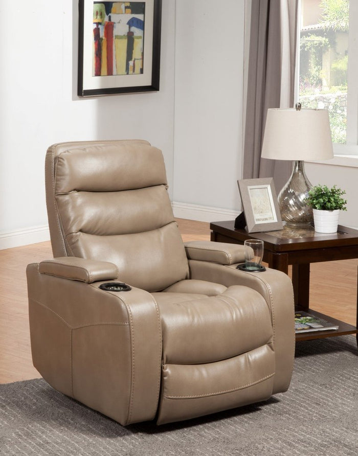 Genesis Linen Power Home Theater Recliner