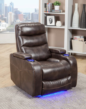 Genesis Truffle Power Home Theater Recliner