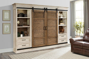 Savannah 5 piece Sliding Shutter Door Entertainment Wall