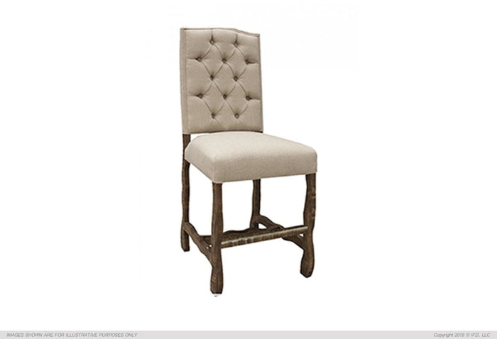 Marquez 	24" Uph. Barstool w/ Tufted Back